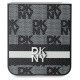 Dkny Checkered Pattern Printed Stripes case for Samsung Galaxy Z Flip 6 - black