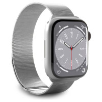 Puro Milanese Stainless Steel Strap for Apple Watch 42 / 44 / 45 / 49 mm - Silver