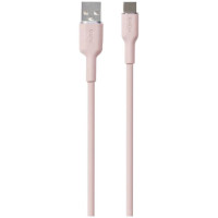 Puro Elektrik Puro Soft USB-A - USB-C Cable 1.5m - Pink