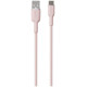 Puro Elektrik Puro Soft USB-A - USB-C Cable 1.5m - Pink