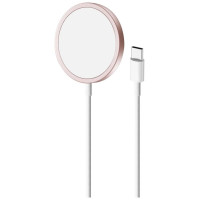 Puro Elektrik Puro Magnetic Wireless Induction Charging Station USB-C, MagSafe compatible, 1m, pink