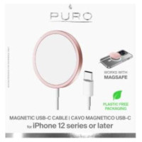 Puro Elektrik Puro Magnetic Wireless Induction Charging Station USB-C, MagSafe compatible, 1m, pink