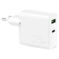 Puro Elektrik Puro 25W Power Delivery USB-A USB-C Wall Charger - White