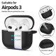Tech-Protect Silicone Hook Case for Apple AirPods 3 - Black