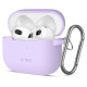 Tech-Protect Silicone Hook Case for Apple AirPods 3 - Purple