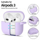 Tech-Protect Silicone Hook Case for Apple AirPods 3 - Purple