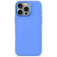 Decoded AntiMicrobial Silicone Stacks Backcover Case with MagSafe for iPhone 16 Pro Max - Blue