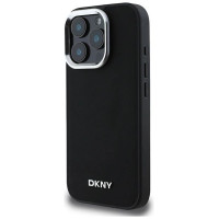 Dkny Plain Silver Logo MagSafe iPhone 16 Pro Case - Black