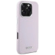 Dkny Liquid Silicone Small Metal Logo MagSafe iPhone 16 Pro Max Case - Pink
