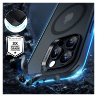 ESR Classic Hybrid Halolock MagSafe Case Set + Tempered Glass for iPhone 16 Pro Max - Semi-Transparent with Black Frame