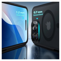 ESR Classic Hybrid Halolock MagSafe Case Set + Tempered Glass for iPhone 16 Pro Max - Semi-Transparent with Black Frame