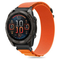 Tech-Protect Nylon Pro Strap for Garmin Fenix 5X / 5X PLUS / 6X / 6X Pro / 7X / 8 (51 MM) - Orange