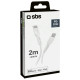 SBS TECABLELIGTC2W USB-C - Lightning Cable 2 m - White