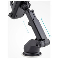 SBS TEHWSUPWIND smartphone holder telescopic with suction cup - black