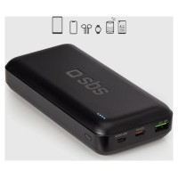 SBS Powerbank SBS TTBB20000PD20K 20000 mAh 20W PD USB-C, USB-A, Micro-USB - black