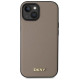 Dkny Grained Metal Logo MagSafe iPhone 15 Case - Beige