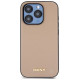 Dkny Grained Metal Logo MagSafe iPhone 15 Pro Max Case - Beige
