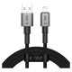 Tech-Protect UltraBoost DNA USB-A / Lightning cable 15W/2.4A 200 cm - gray