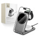 Tech-Protect QI15W-A42 3in1 Inductive Charger with MagSafe for Apple Devices - Gray