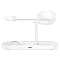 Tech-Protect QI15W-A45 3in1 Wireless Charger with MagSafe for Apple Devices - White