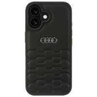 Audi Synthetic Leather iPhone 16 6.1" black/black hardcase AU-TPUPCIP16-GT/D2-BK