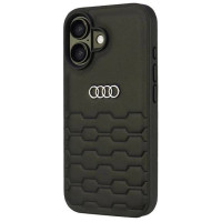 Audi Synthetic Leather iPhone 16 6.1" black/black hardcase AU-TPUPCIP16-GT/D2-BK