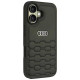 Audi Synthetic Leather iPhone 16 6.1" black/black hardcase AU-TPUPCIP16-GT/D2-BK