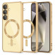 Tech-Protect MagFlex MagSafe Case for Samsung Galaxy S25 - Transparent Gold