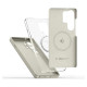 Tech-Protect Liquid Silicone MagSafe Case for Samsung Galaxy S25 Ultra - White
