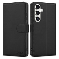 Tech-Protect Wallet Case for Samsung Galaxy S25 - Black