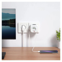 Tech-Protect PCL3x4 Power Strip, 2x USB-A, 2x USB-C, 3x AC Type Schuko - White