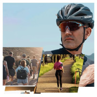 Rockbros Photochromic Cycling Glasses with UV Protection and Corrective Insert - Multicolor