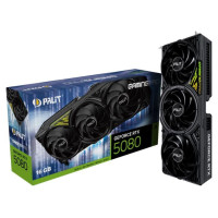 Palit Graphics Card|PALIT|NVIDIA GeForce RTX 5080|16 GB|GDDR7|256 bit|PCIE 5.0 16x|Triple slot Fansink|1xHDMI|3xDisplayPort|NE75080019T2-GB2031Y