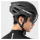 Rockbros Bike Helmet with Visor, Detachable UV Protective Goggles, Unisex - Black/Brown