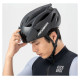 Rockbros Bike Helmet with Visor, Detachable UV Protective Goggles, Unisex - Black/Brown