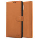 Tech-Protect Wallet Case for iPhone 16e - Brown