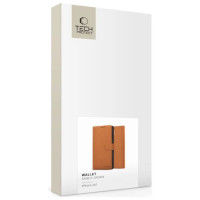 Tech-Protect Wallet Case for iPhone 16e - Brown