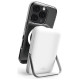 Puro 10000mAh MagSafe Wireless Power Bank with Aluminum Stand - White