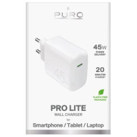 Puro PROLITE 45W USB-C Wall Charger - White