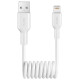 Puro 12W USB-A - Lightning Spiral Cable 1m - White