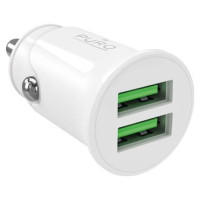 Puro Pro Lite Car Charger 2x USB-A 10W - White