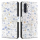Tech-Protect Wallet Case for Samsung Galaxy A36 5G - White Daisies