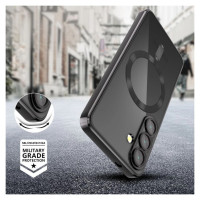 Tech-Protect MagFlex MagSafe Case for Samsung Galaxy S25 Edge - Clear Black