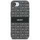 Dkny Repeat Texture Pattern with Tonal Stripe case for iPhone 16e - black