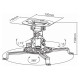 Sbox PM-18 Projector Ceiling Mount