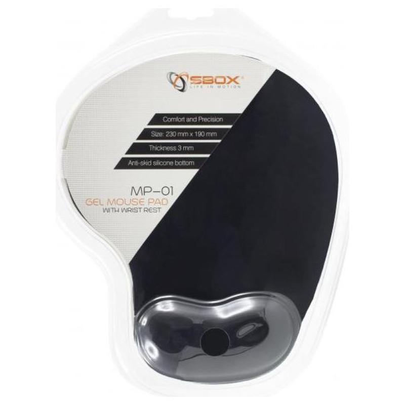 Sbox MP-01B Gel Mouse Pad Black