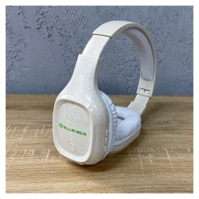 Tellur Green Bluetooth Over-Ear Headphones Pulse Foldable Cream