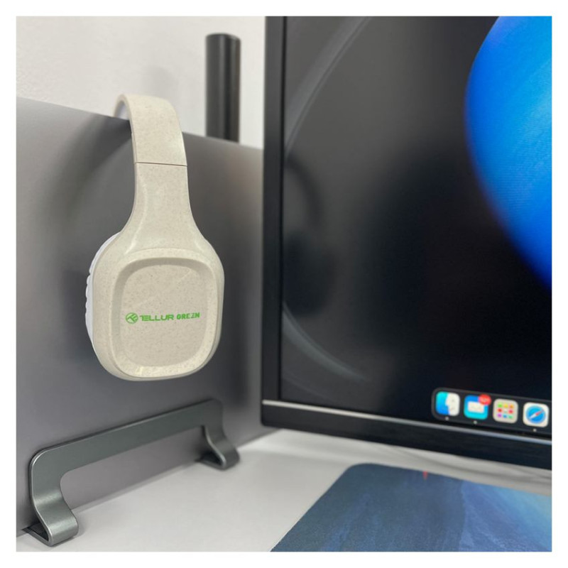 Tellur Green Bluetooth Over-Ear Headphones Pulse Foldable Cream