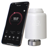 Tellur Smart WiFi Thermostatic Radiator Valve RVSH1 LED white