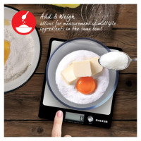 Salter 1241A BKDRCEU16 Evo Electronic Kitchen Scale Black